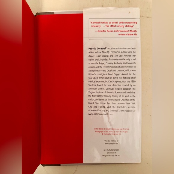 TRACE BY PATRICIA CORNWELL- HARDBACK BOOK - Picture 9 of 12